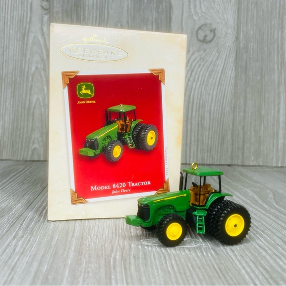 Vintage Hallmark 03 8420 tractor John Deere Ornament Die-Cast Metal collectable - Picture 11 of 11